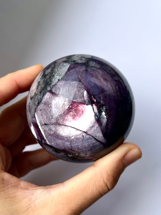 Sphère de Lépidolite gemme 1