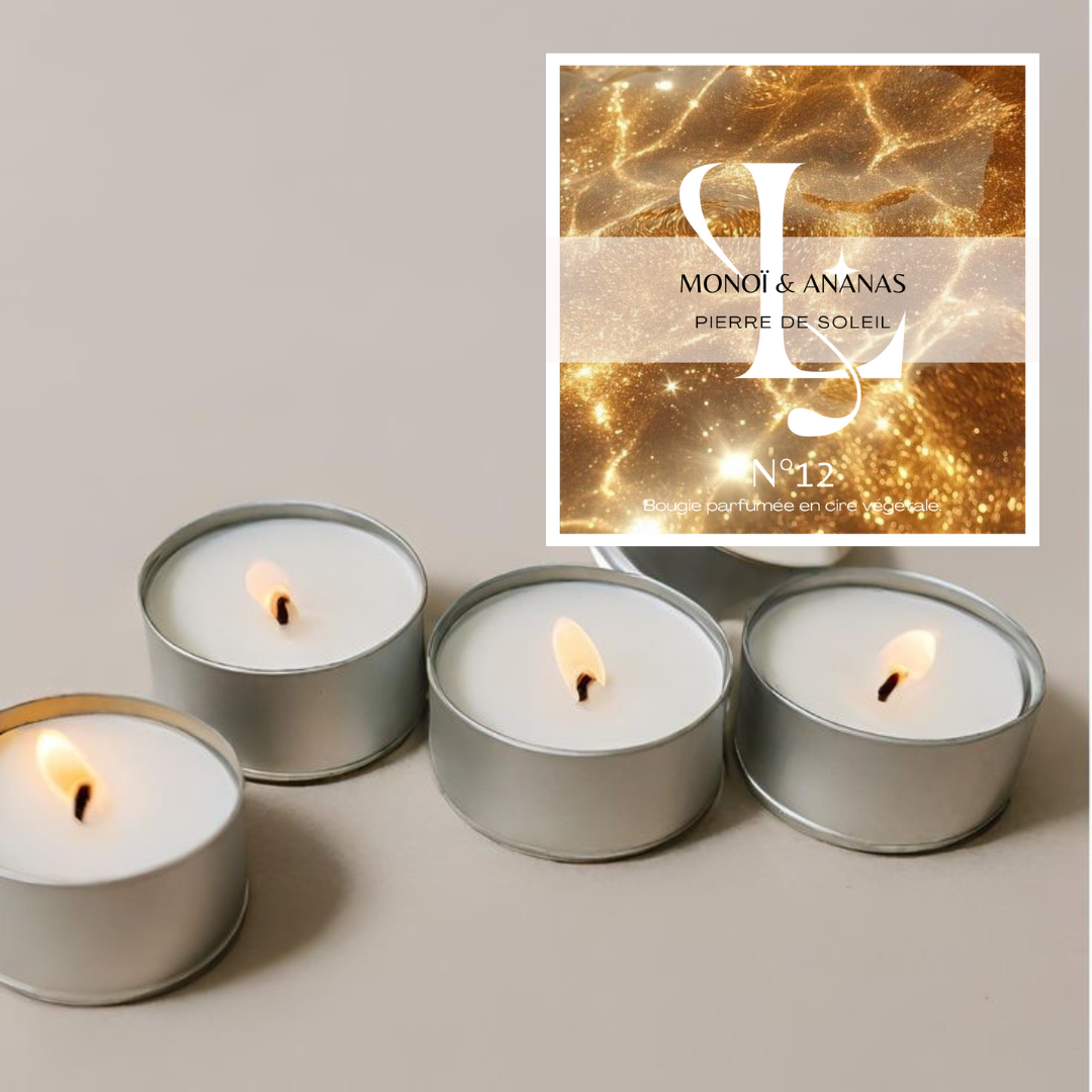 Bougie N°12 Monoï et Ananas / Pierre de Soleil