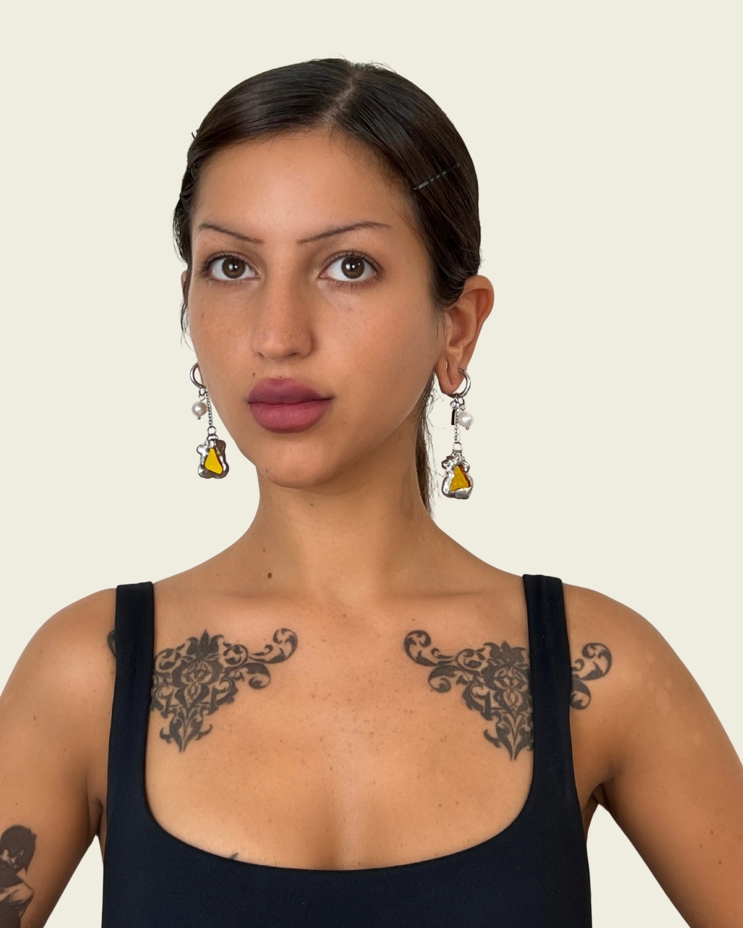 Boucles d'oreilles Laure | Collection Lunaris Bijoux x Lunaris Vitraux