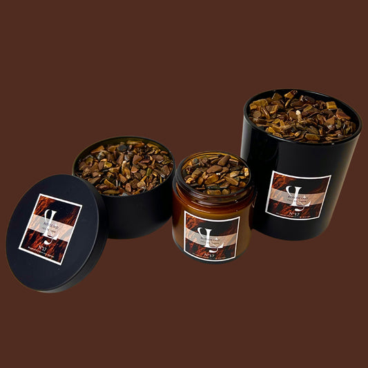 Bougie N°17 Bois de oud | Œil de tigre