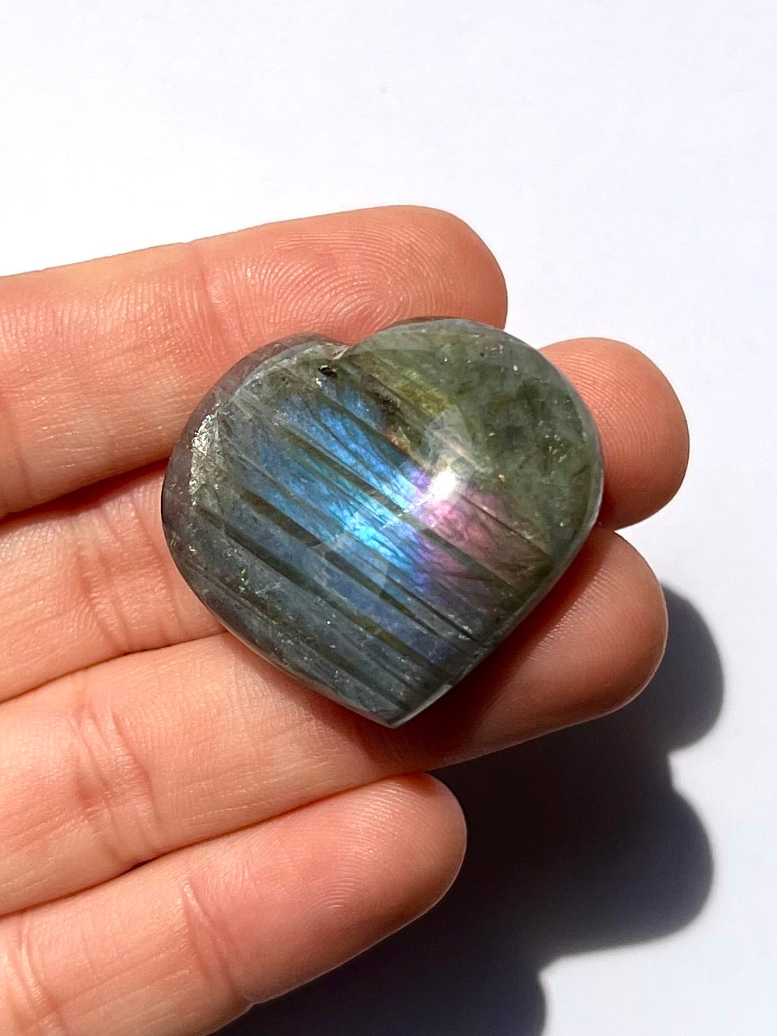 Cœur en Labradorite 2