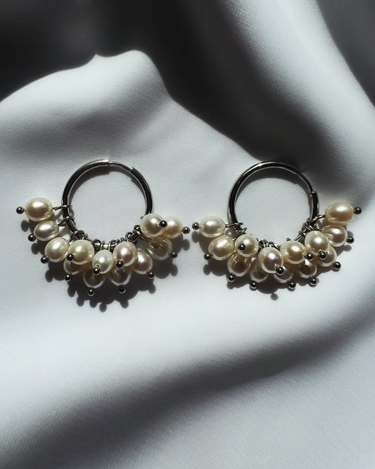 Boucles d'oreilles Blanche