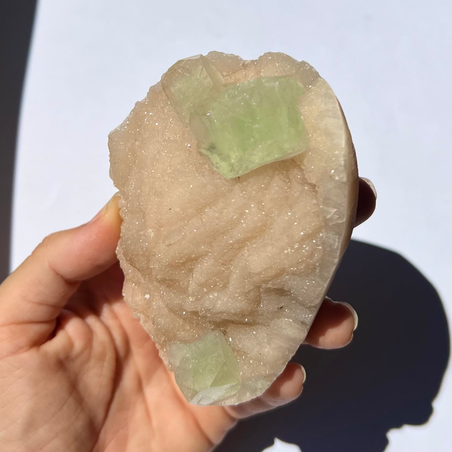 Forme libre Apophyllite et Stilbite 3