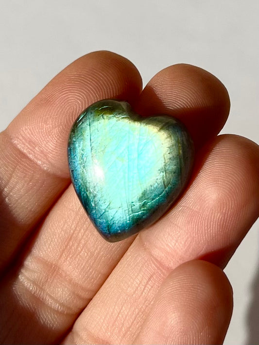 Cœur en Labradorite 7