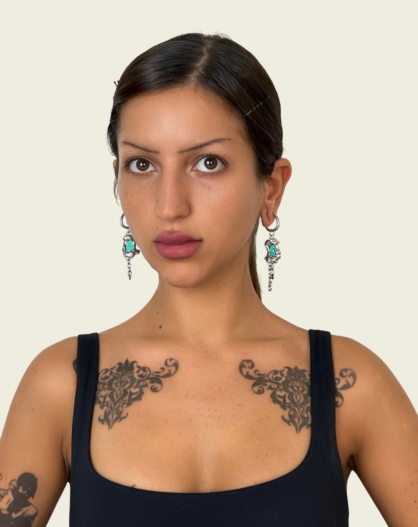 Boucles d'oreilles Félix | Collection Lunaris Bijoux x Lunaris Vitraux