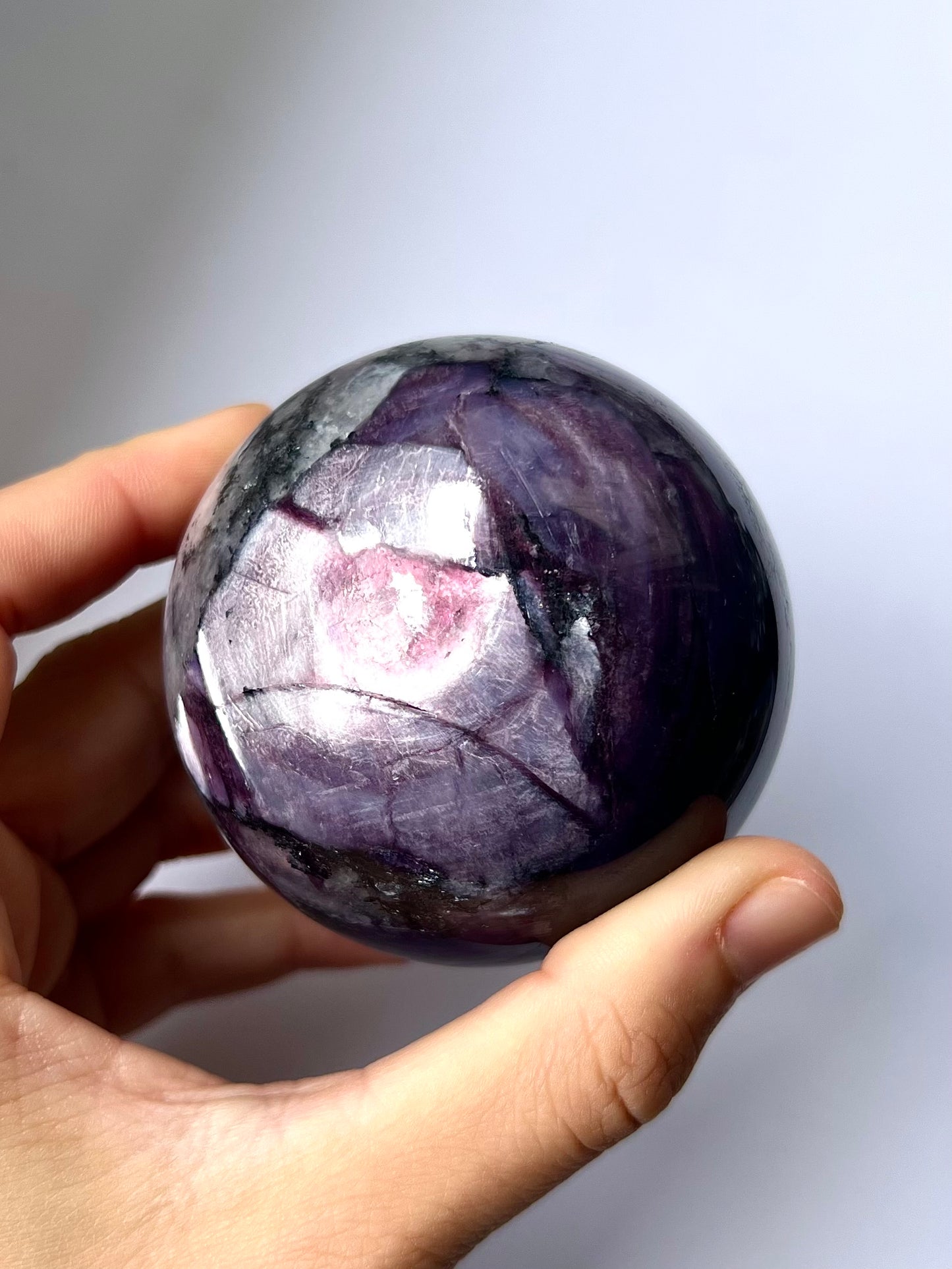 Sphère de Lépidolite gemme 1