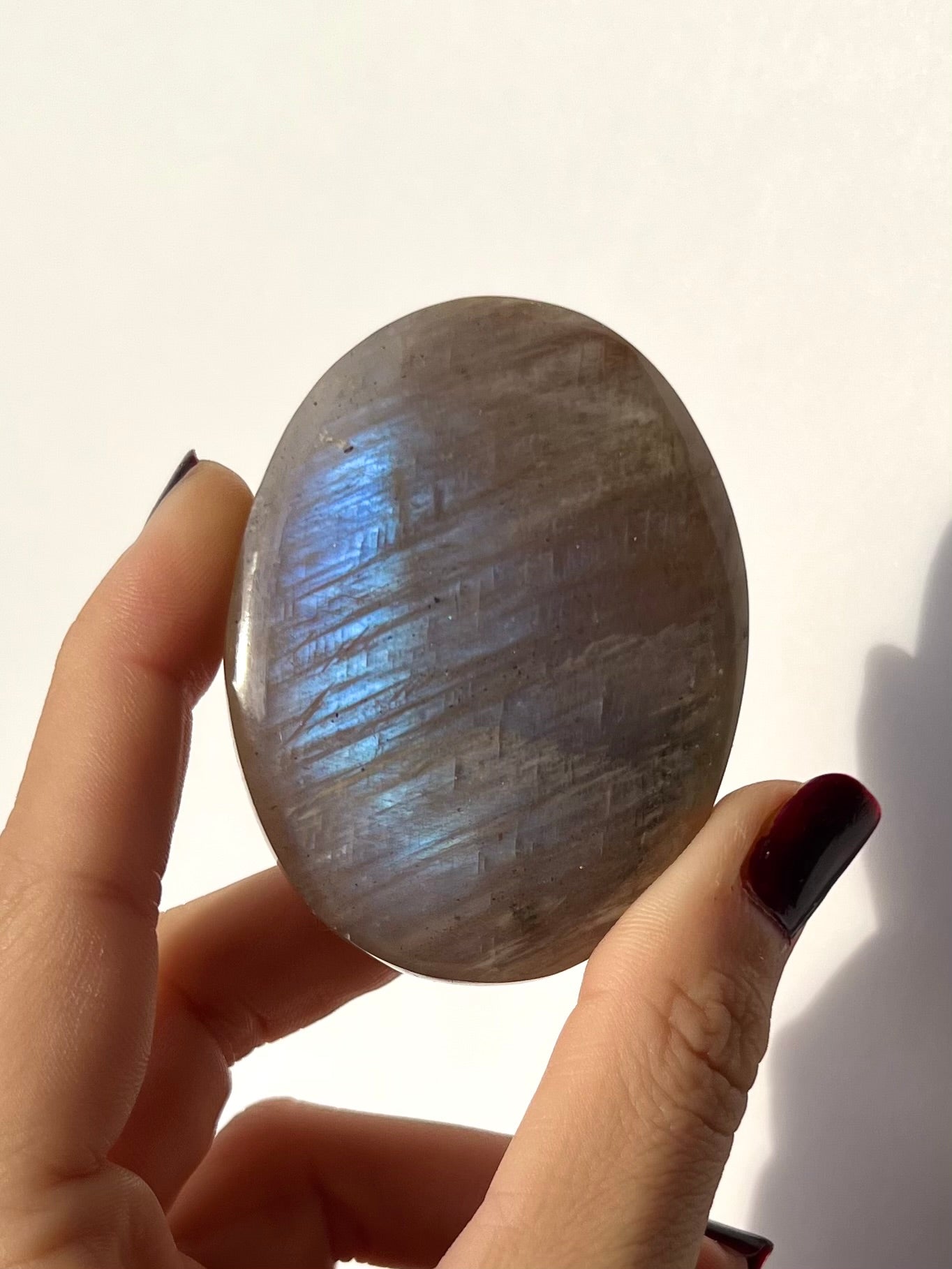Galet de Pierre de Lune bleutée 7