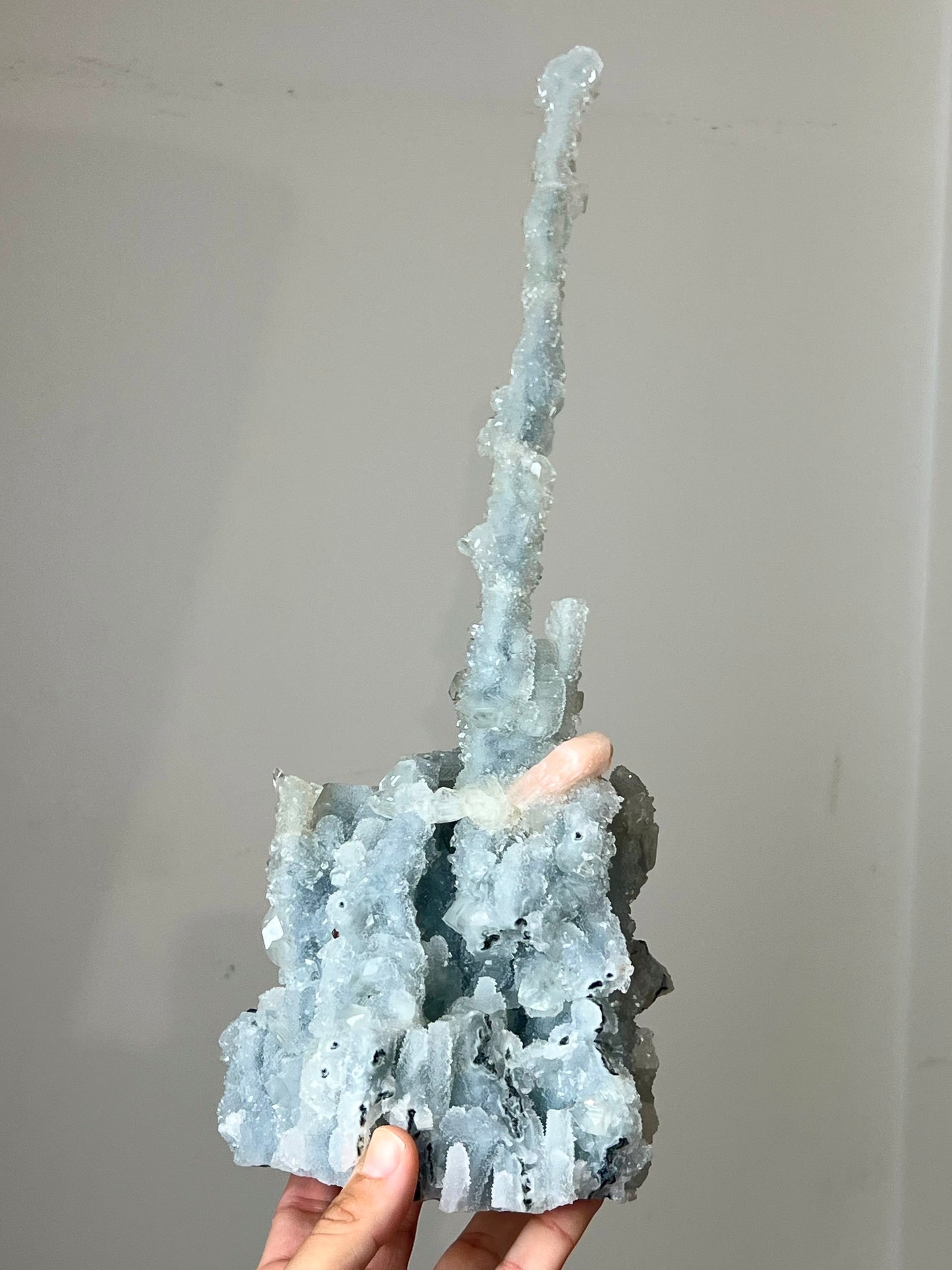 Apophylite / Calcédoine / Stilbite brute