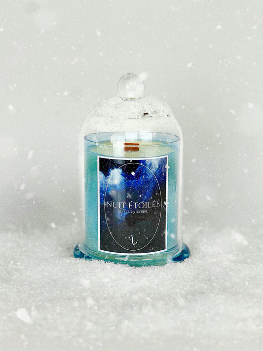 Bougie Nuit étoilée | Cristal surprise | Collection de Noël