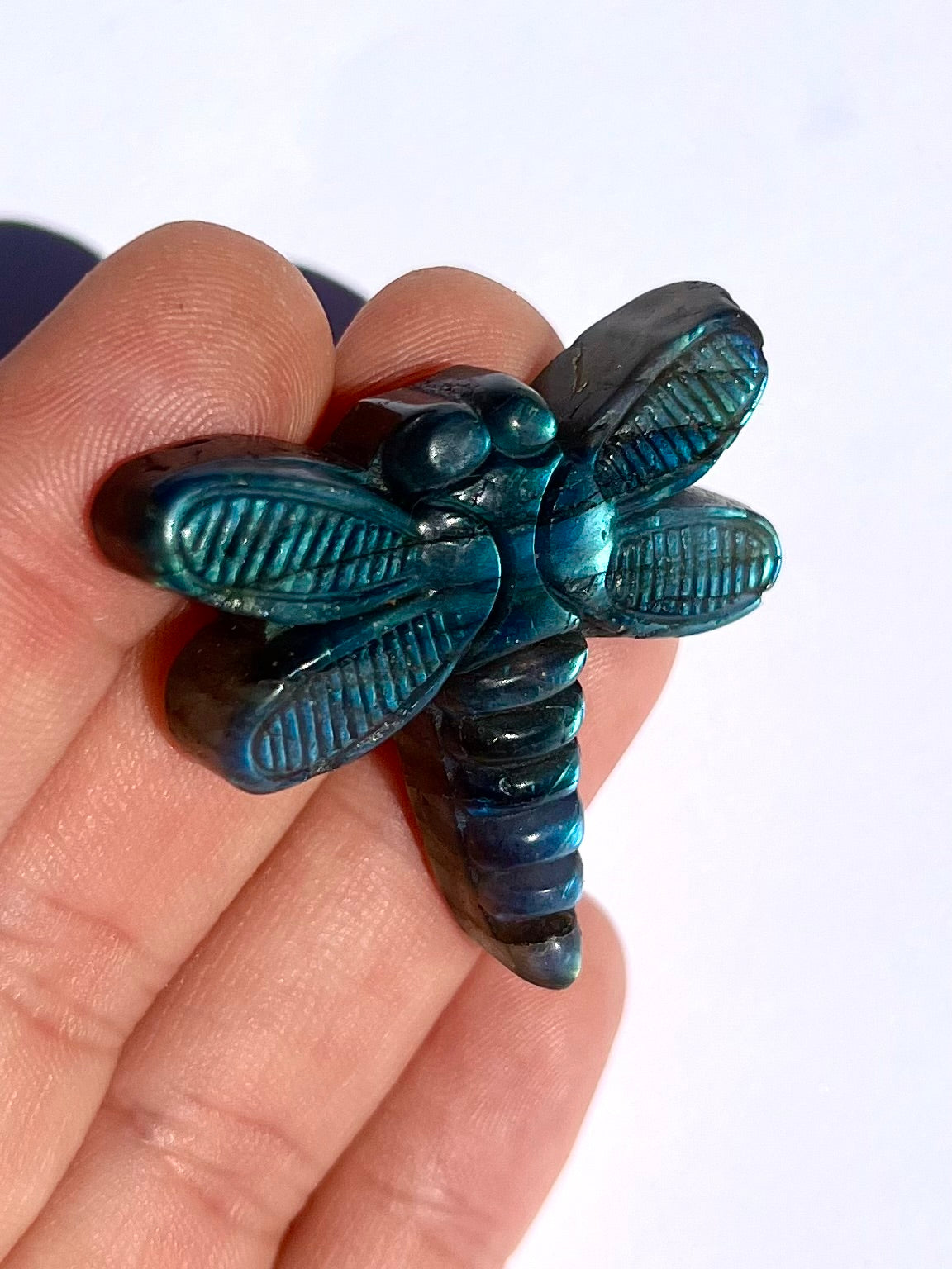 Libellule en Labradorite 1