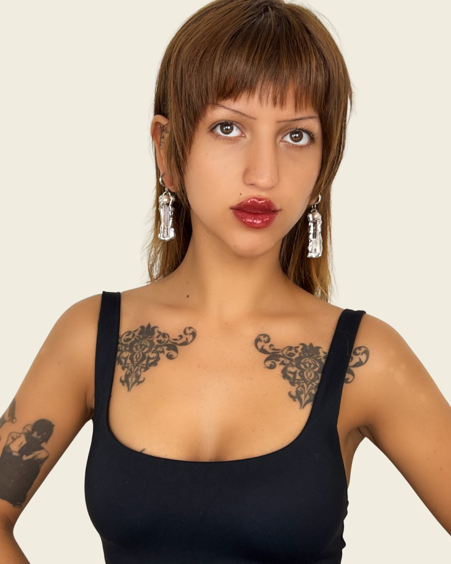 Boucles d'oreilles Colombe | Collection  2. Lunaris Bijoux x Lunaris Vitraux