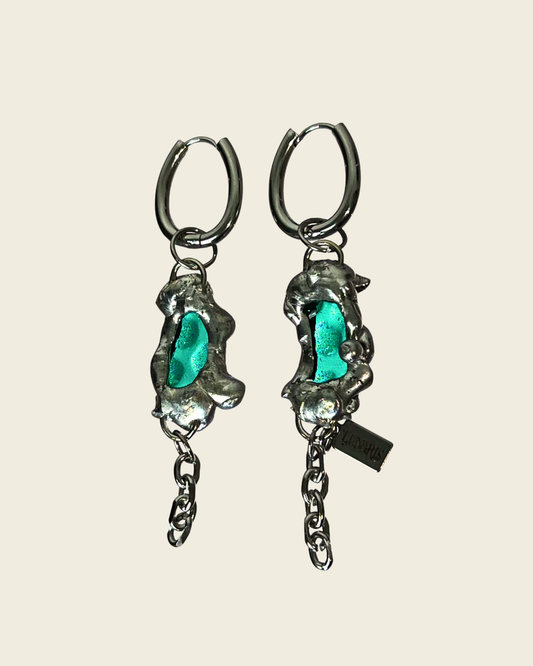 Boucles d'oreilles Félix | Collection Lunaris Bijoux x Lunaris Vitraux