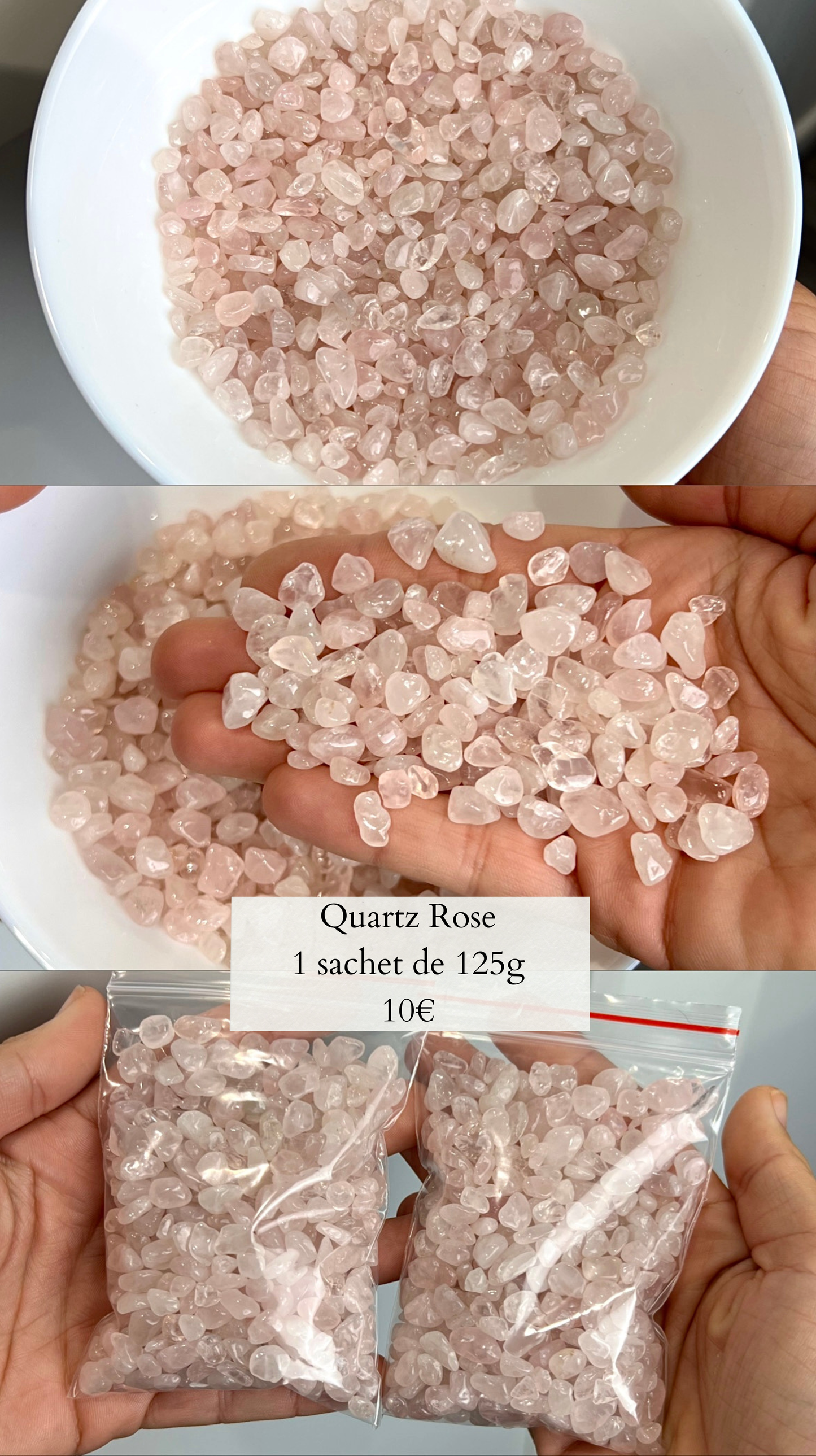 Chips de Quartz rose