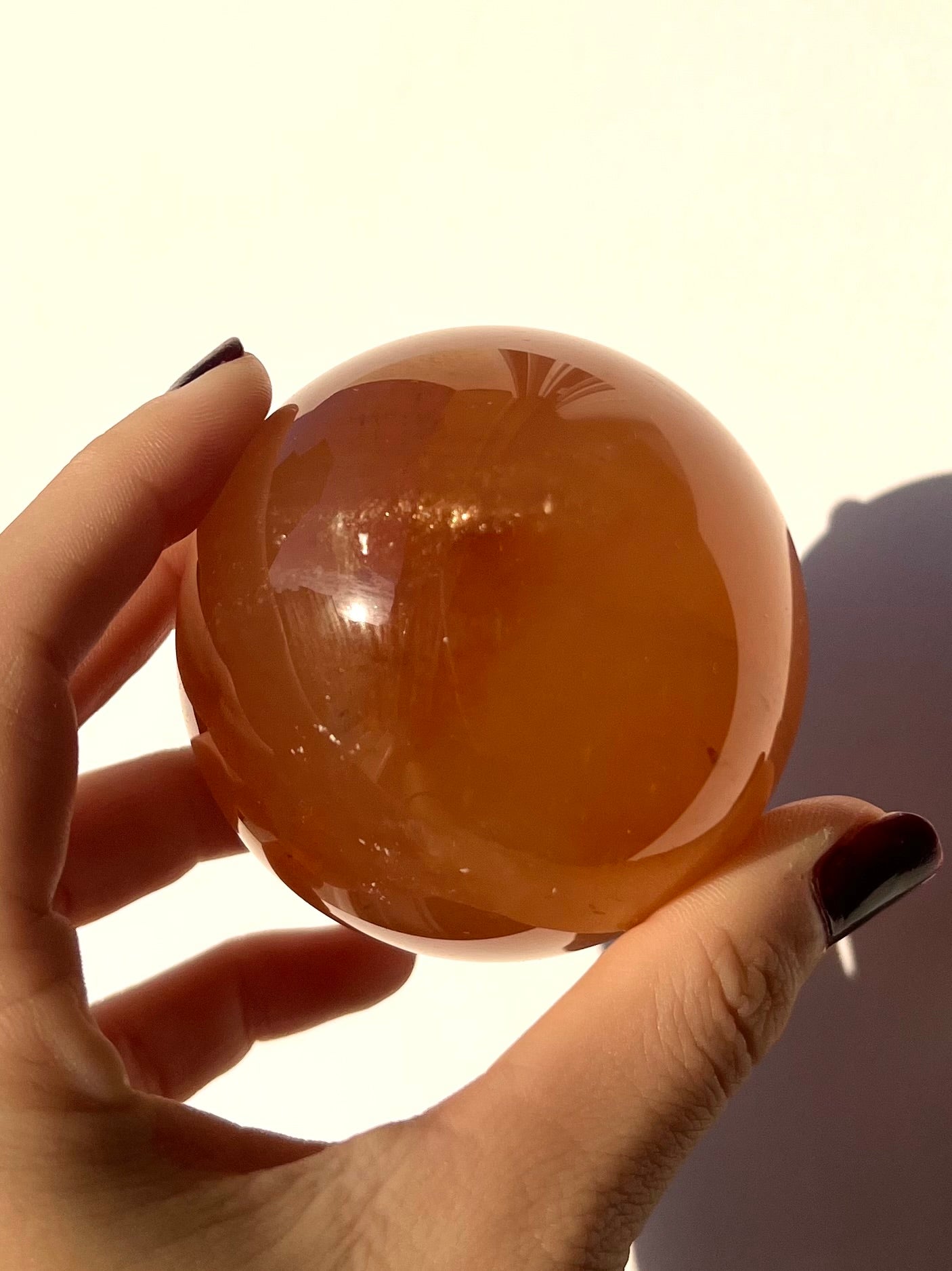 Sphère de Calcite miel 3