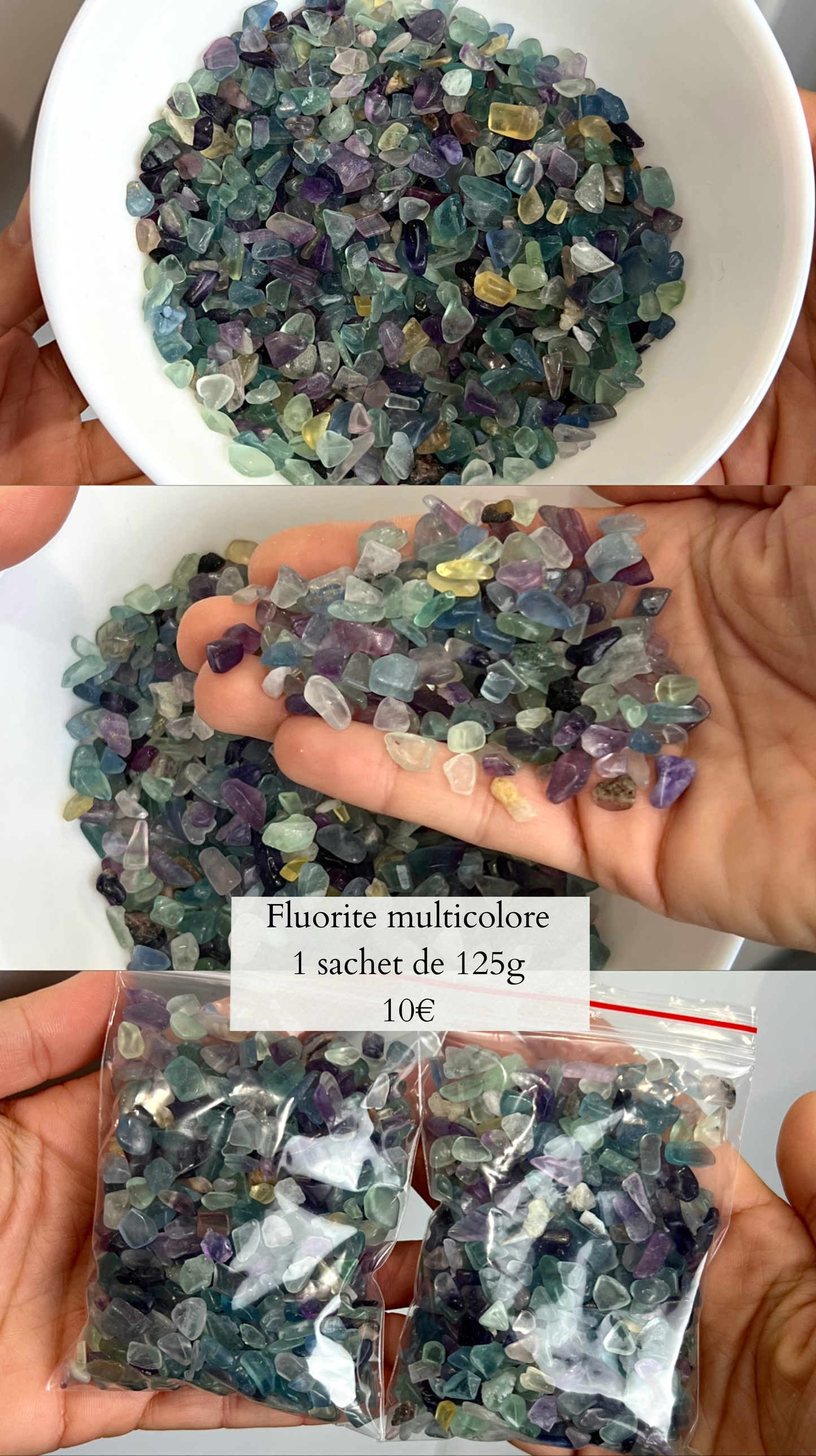 Chips de Fluorite multicolore