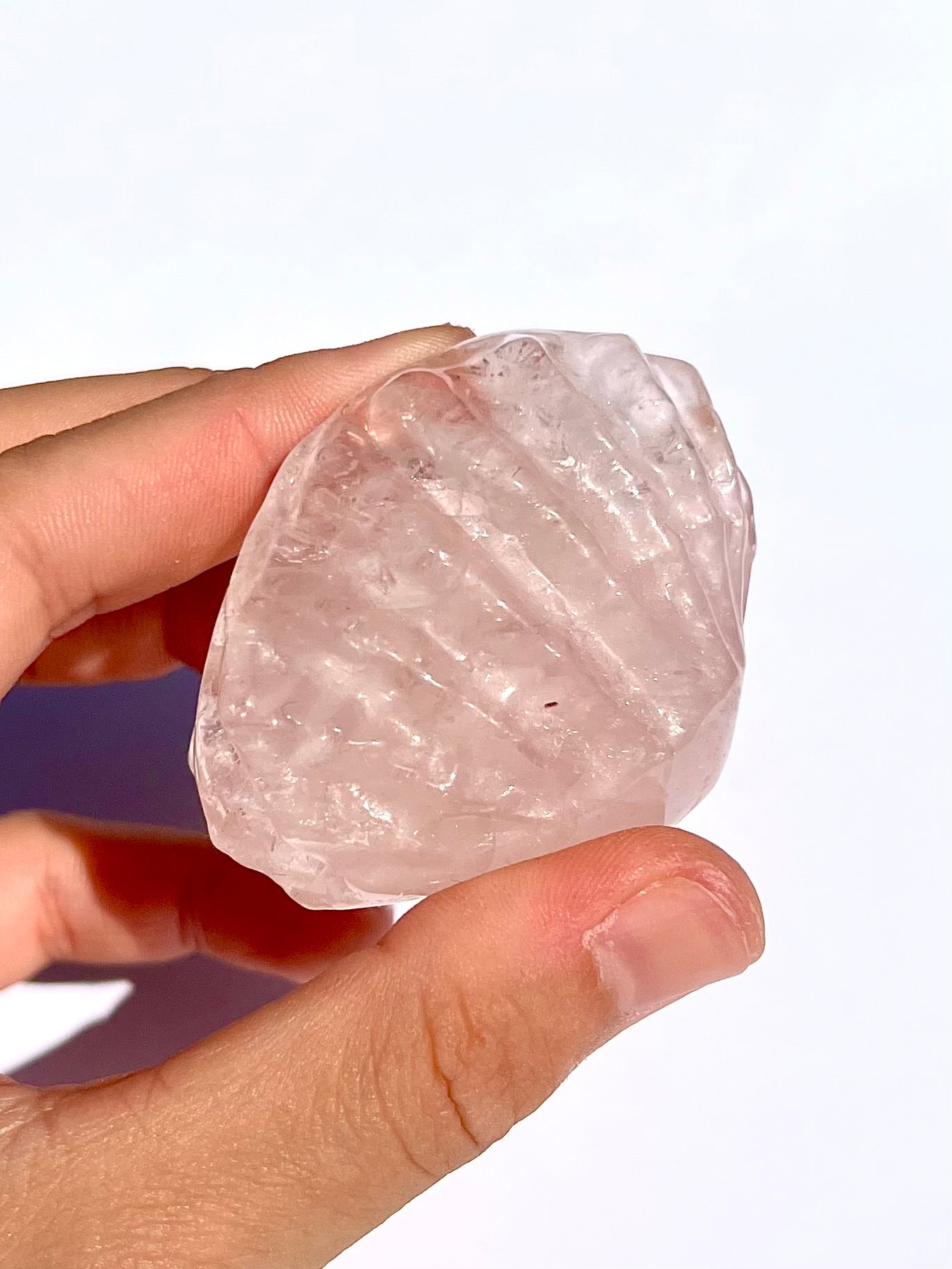 Coquillage en Quartz rose 2