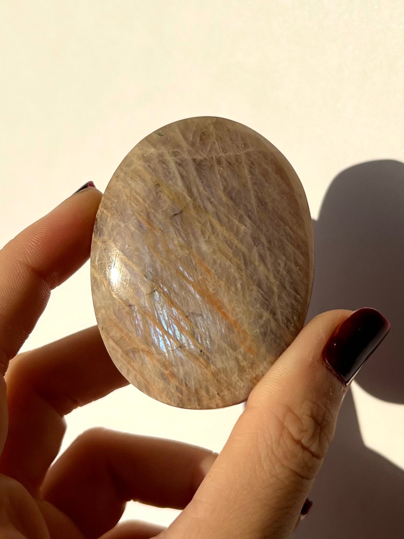 Galet de Pierre de Lune bleutée 4