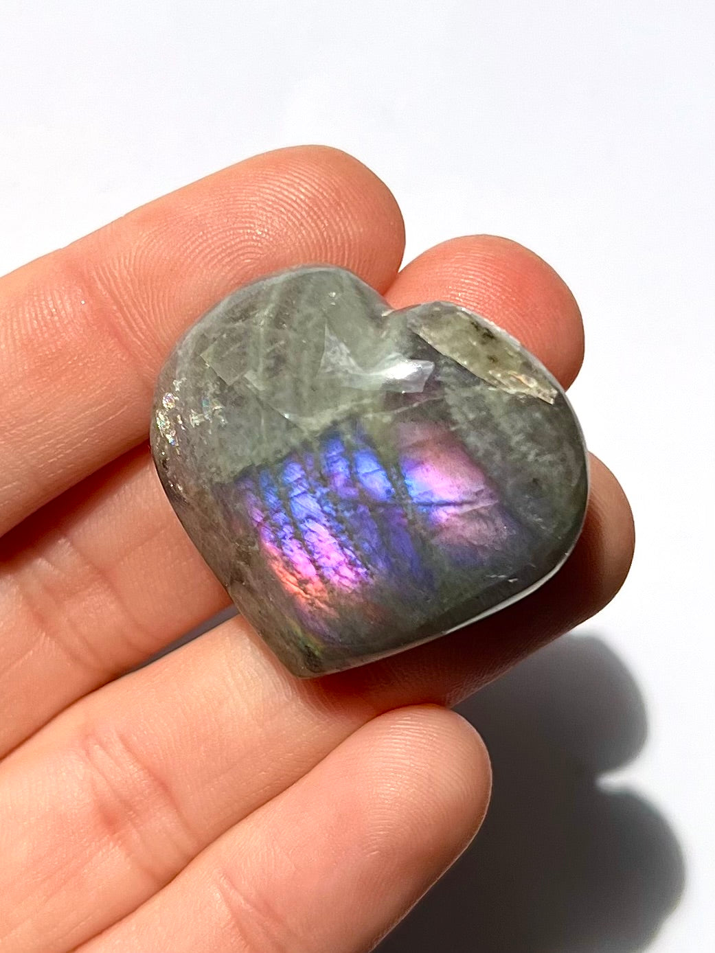 Cœur en Labradorite 12