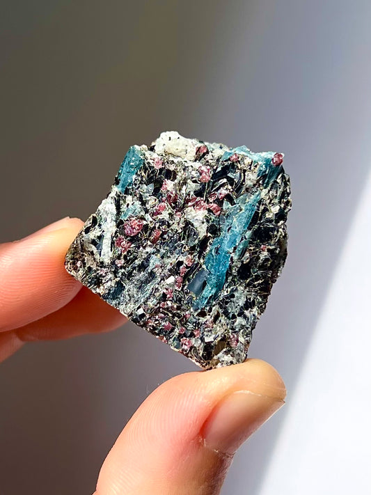 Spécimen Cyanite / Grenat / Biotite / Albite / Quartz 7