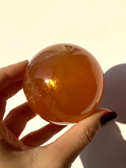 Sphère de Calcite miel 3