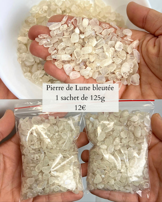 Chips de Pierre de Lune bleutée