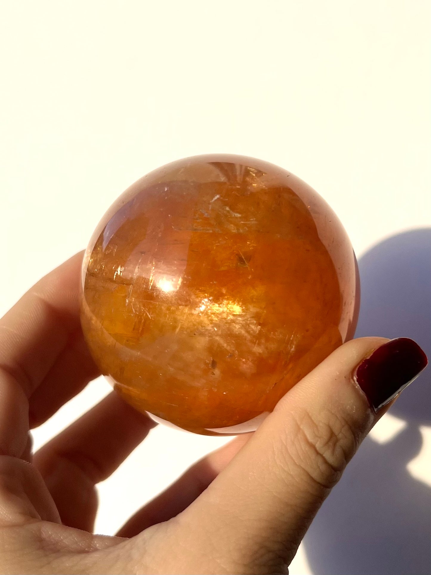 Sphère de Calcite miel 1