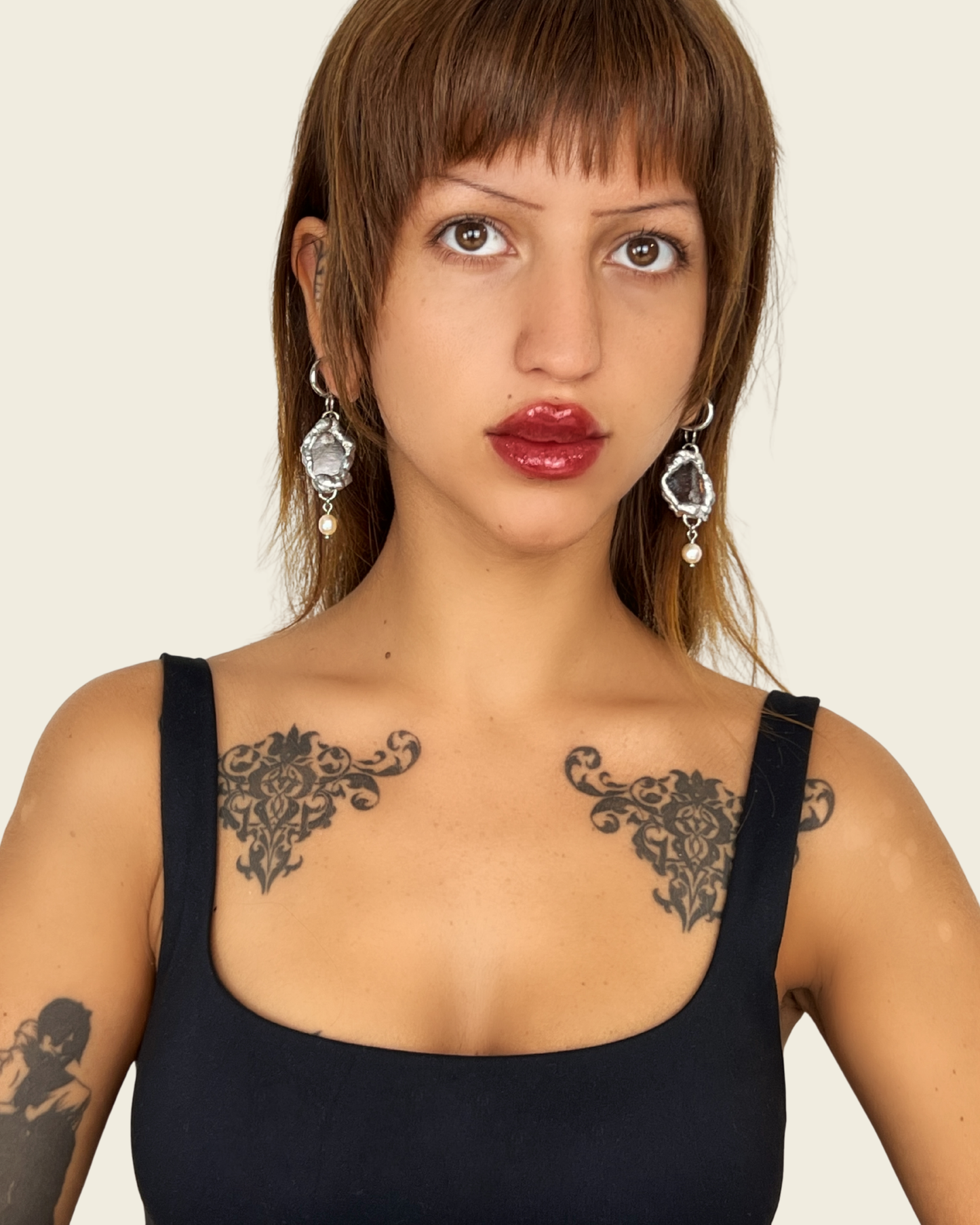 Boucles d'oreilles Auriane | Collection  2. Lunaris Bijoux x Lunaris Vitraux