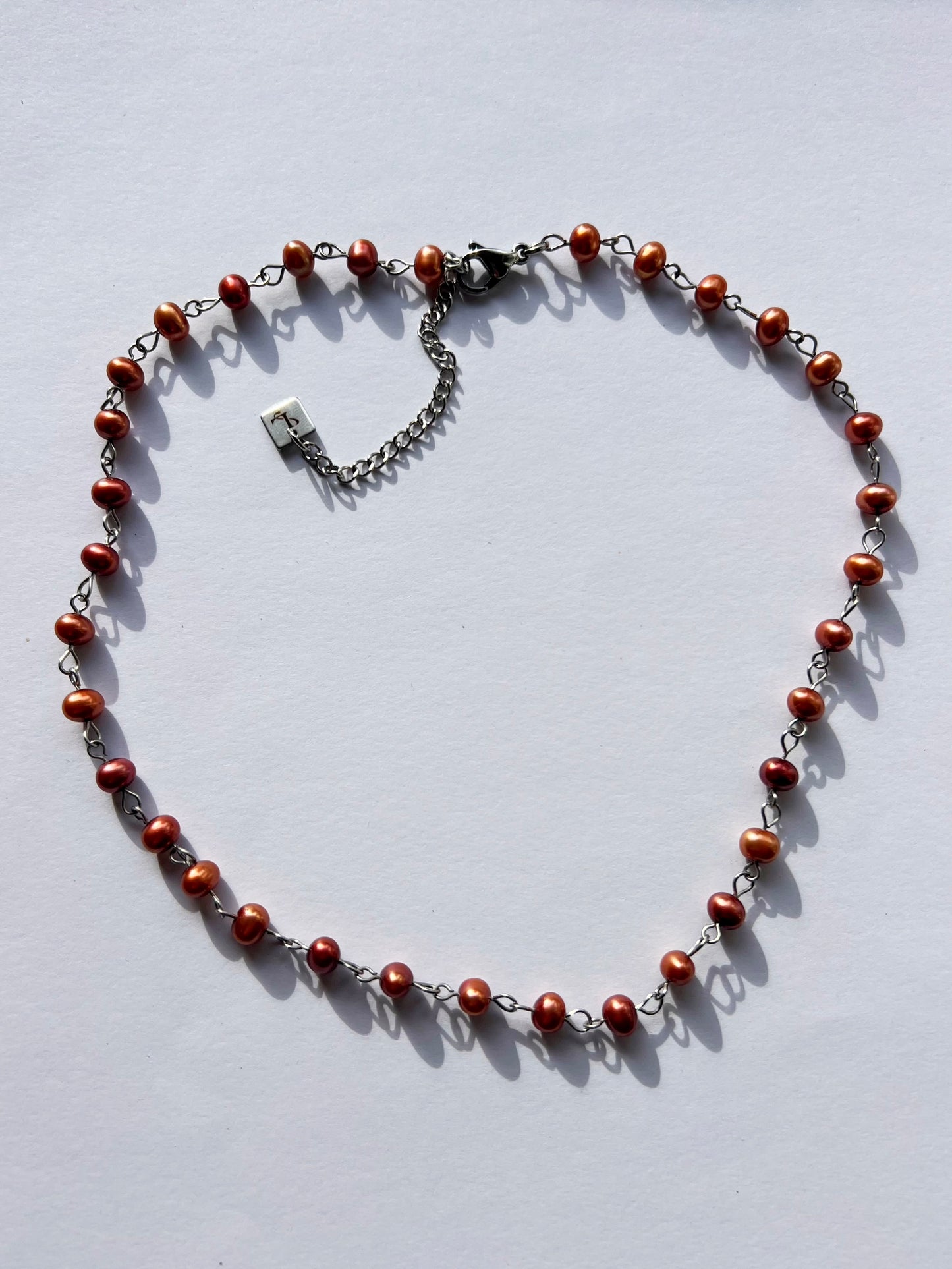 Collier Sirène marron caramel