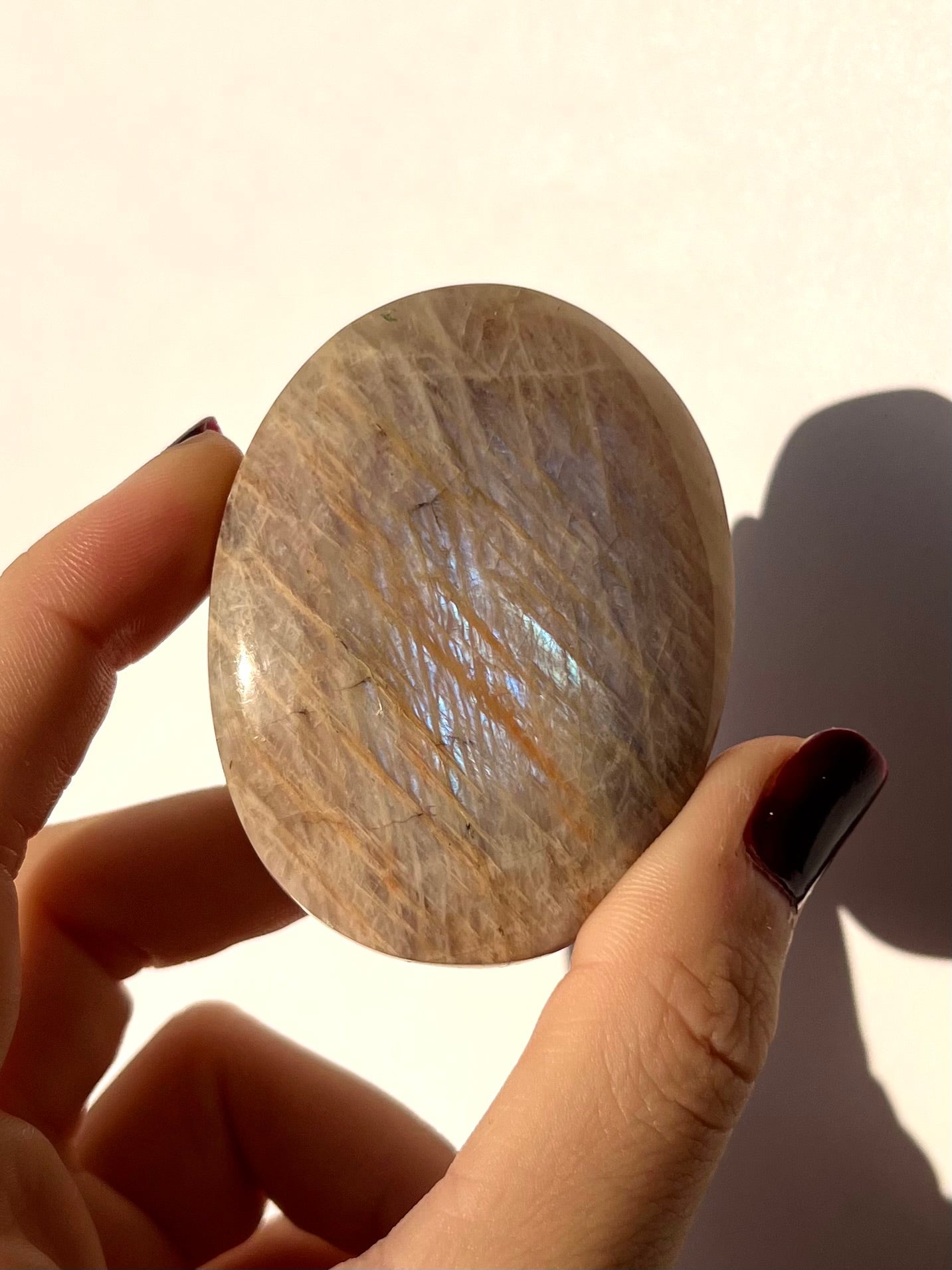 Galet de Pierre de Lune bleutée 4