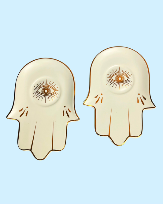 Coupelle Nazar et main de Fatma blanche | Collection Nazar