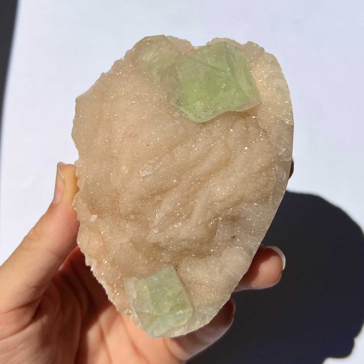 Forme libre Apophyllite et Stilbite 3