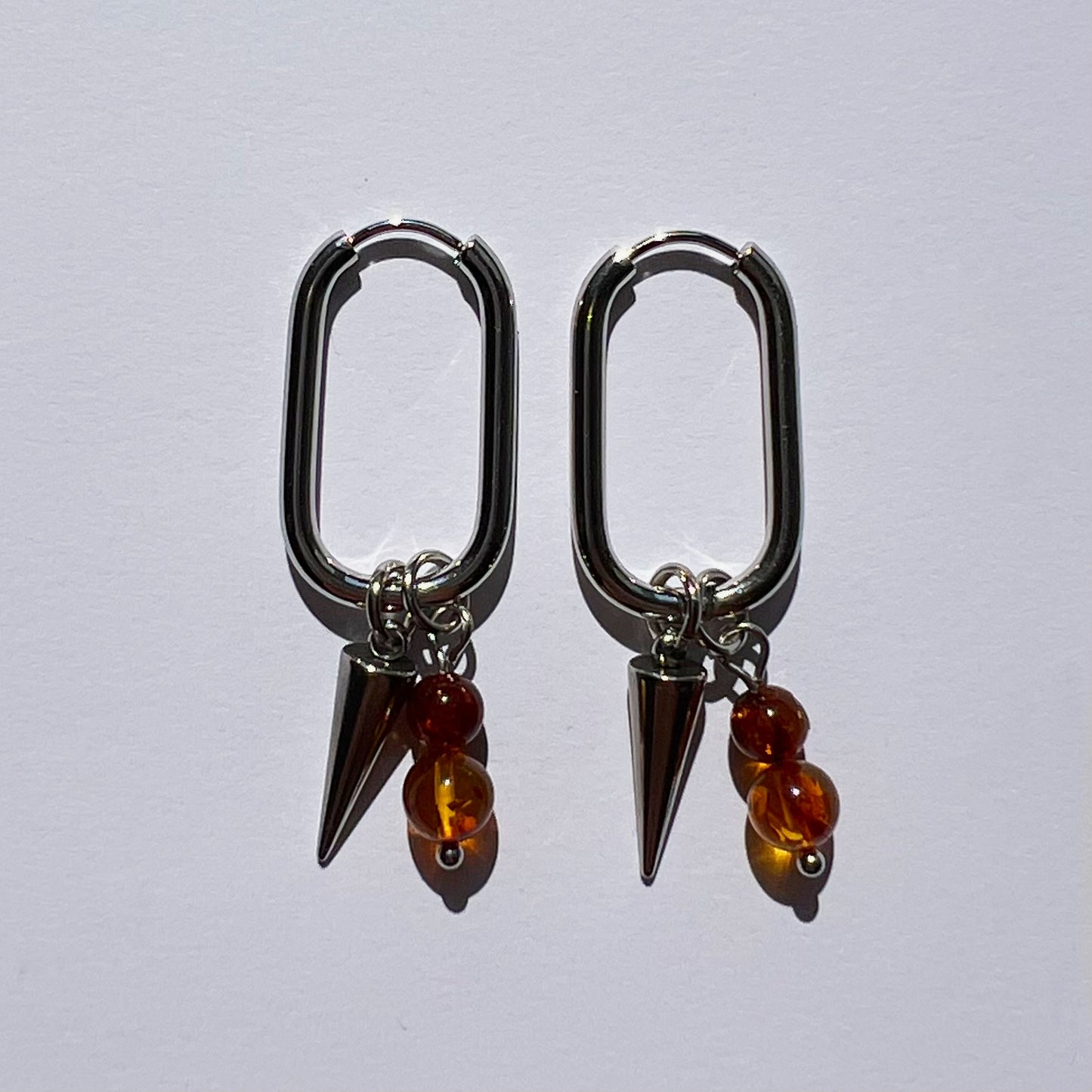 Boucles d'oreilles Ambre