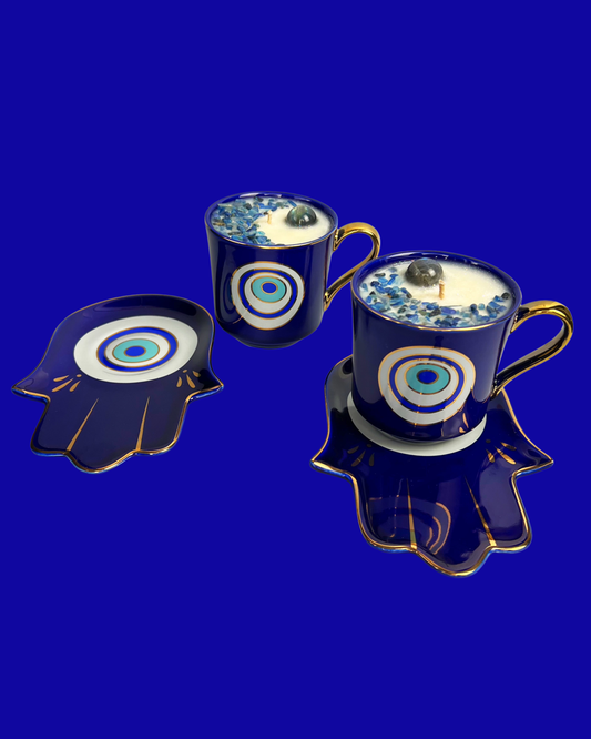 Bougie Nazar bleue | Rêve d’Orient | Collection Nazar