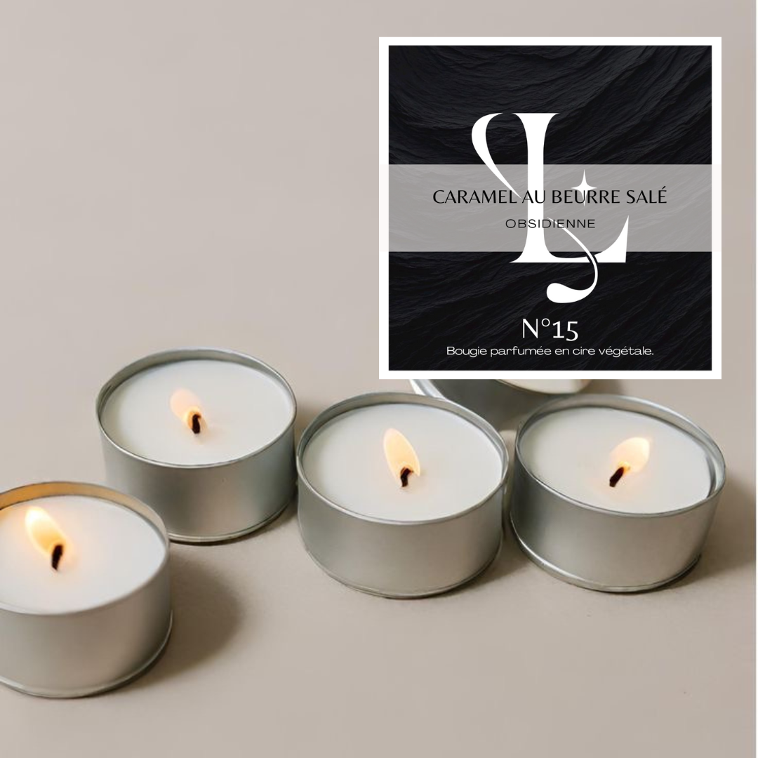Bougie N°15 Caramel au Beurre / Obsidienne