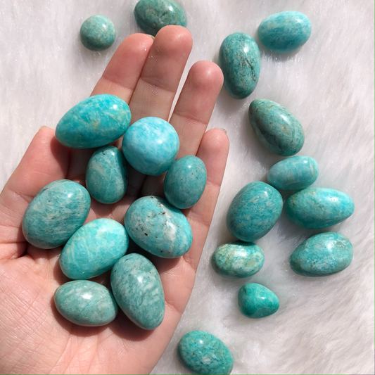 Pierre roulée en Amazonite